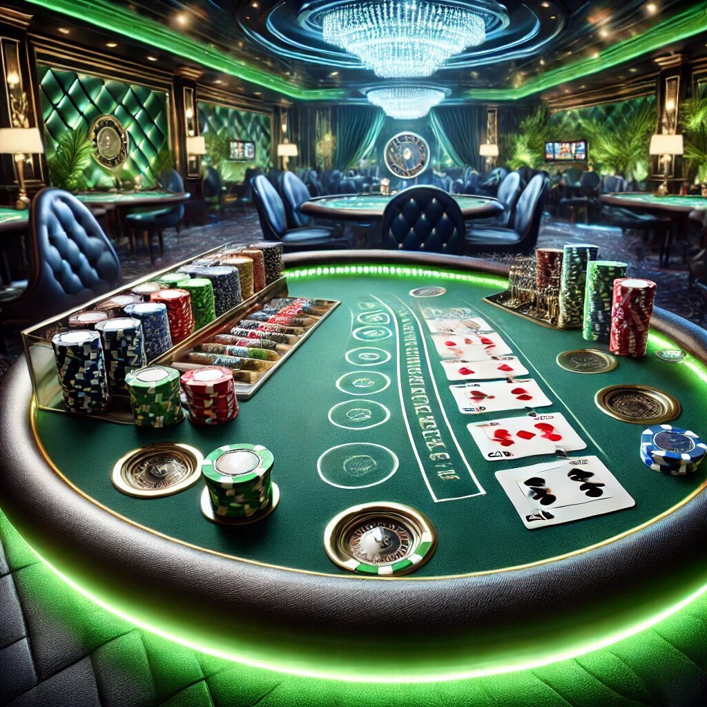 Blackjack game table